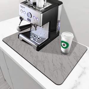 แผ่นรองเครื่องทำกาแฟแบบแผ่นไดอะตอมมอร์เหมาะสำหรับแผ่นรองจานบนเคาน์เตอร์ครัวแผ่นยาง - Product Image 1