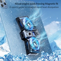 Radiateur magnétique Yicosun à double ventilateur de refroidissement, refroidisseur semi-conducteur pour téléphone portable, dissipateur de chaleur pour téléphone/tablette/iPad