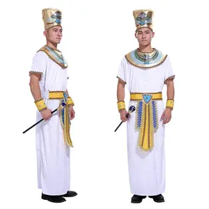 Halloween Cosplay Party Costume Egyptian Pharaoh Adult King Costume For Men