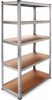 Étagères de stockage à 5 niveaux pour entrepôt, étagères métalliques légères pour entrepôt, unités de rangement et de stockage
