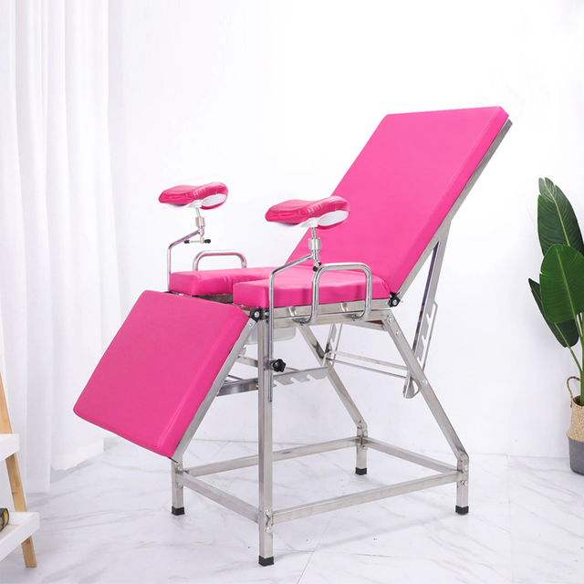 Quality Choice Medical Stainless Steel Pink/Black Patient Stretcher Bed Hospital Emergency Trolley for Patient Transport YAZHIYI