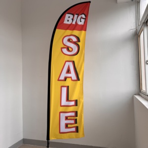<span class=keywords><strong>Bandiera</strong></span> della spiaggia 70*330cm per 4.5m bandiere personalizzate per pubblicità esterna bandiere con piume <span class=keywords><strong>a</strong></span> doppia faccia stampate solo <span class=keywords><strong>bandiera</strong></span> - Product Image 3
