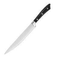 Sharp cinq pièces ensemble 3Cr13 acier inoxydable ABS poignée couteau de cuisine avec rivet emballé commodément pour un usage domestique