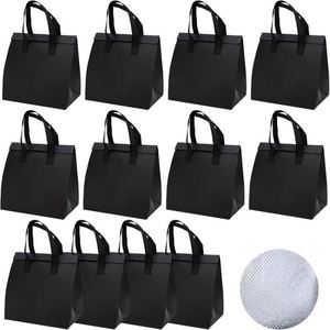 Sac isotherme personnalisé en stock, en PP, imperméable et recyclable pour la livraison de repas, boissons, gâteaux et déjeuners - Product Image 1