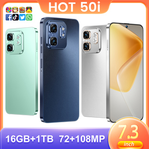 Teléfono Móvil Android 2026 HOT 50I7.3 Pulgadas 5G con 16GB de RAM, 1TB de Almacenamiento y Cámara Dual - Product Image 2