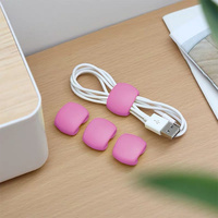 Nouveaux clips de câble colorés pour la gestion des câbles de bureau, organisateur électronique, clips de maintien de fil pour organisateur de câbles de chargeur domestique