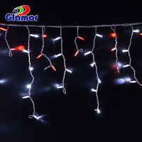 Guirlande lumineuse LED en PVC pour décoration de centre commercial, 220-240V, effet de rideau de lumières, effet de glaçons