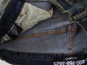 Jeans de marque de haute qualité pour hommes, style vintage délavé, pantalon streetwear, broderie florale personnalisée, jeans en denim LOSTSHDWS pour hommes - Product Image 6