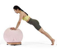 Ballon d'exercice souple en PVC, écologique et durable, avec housse pour le yoga