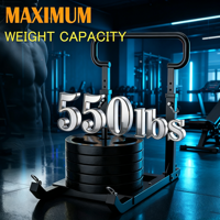 Soporte Ajustable para Trineo de Pesas con Mango de 5 Niveles, para Entrenamiento de Empuje y Tracción, Fuerza, Velocidad y Agilidad, Compatible con Placas de 1 y 2 Pulgadas