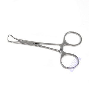 Shanghai Jinzhong Surgical Towel <b>Clamp</b> 150mm Stainless Steel Single Hole Wound Clamping Tool - Product Image 2