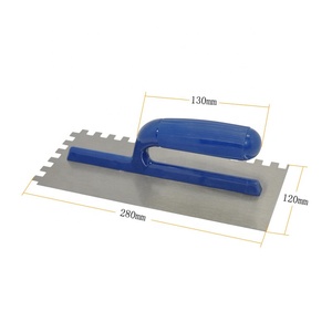 En gros poignée en plastique lame <span class=keywords><strong>crantée</strong></span> <span class=keywords><strong>spatule</strong></span> truelle De Plâtrage - Product Image 1