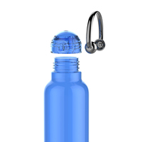 Gobelet à boisson en gros sans BPA bouteille d'eau en plastique pour adultes avec logo personnalisé avec couvercle et poignée en paille