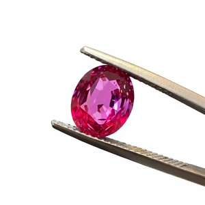 Bague populaire Starsgems en rubis rouge sang, pierre de 3*5mm-13*18mm, 0.2-18ct, rubis ovale de laboratoire avec jeu de couleurs/effet de feu, ciré/huileé - Product Image 4