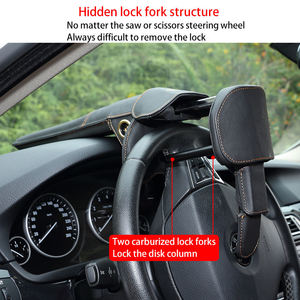 Accessoire d'intérieur automobile le plus vendu, verrou de <span class=keywords><strong>volant</strong></span> de voiture robuste, dispositif de sécurité <span class=keywords><strong>antivol</strong></span> - Product Image 2