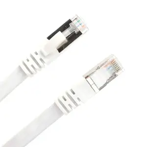Cable de conexión Ethernet Cat7, 3 m, blanco, velocidad, compatible con redes Gigabit, ideal para juegos y transmisión de datos. - Product Image 2
