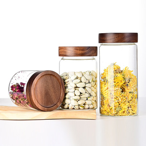 Hiện Đại Hộp Thủy Tinh Keo Gỗ Có Nắp Đậy Kín BPA Miễn Phí Thực Phẩm Lưu Trữ Lọ Nhà Bếp Phòng Ăn Tổ Chức <span class=keywords><strong>Container</strong></span> Spaghetti - Product Image 5