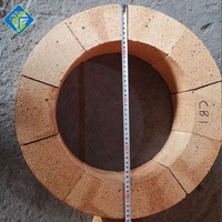 Briques réfractaires courbées de forme circulaire de taille personnalisée à haute densité pour four et fourneau