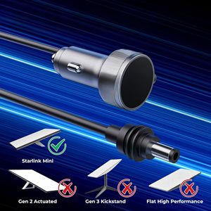 Cable Cargador para Auto de 12-24V a 30V/2A CC para Starlink Mini, Transmisión Estable, Pantalla Digital de Voltaje - Product Image 5