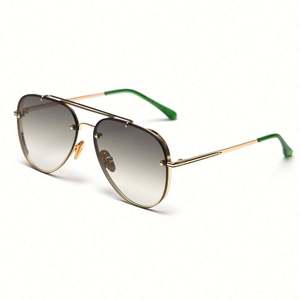 Últimas Novedades 2020, Gafas de Sol Vintage de Moda para Hombre y Mujer, Lentes Degradadas sin Montura, Protección UV400, Gafas de Sol Extra Grandes - Product Image 4