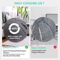 Chaise ballon d'équilibre pour le bureau et la maison, ballon ergonomique d'exercice, soulagement des douleurs dorsales, ballon de yoga, housse en lin lavable