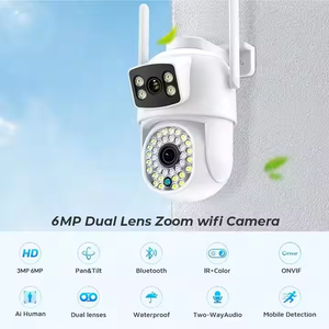 Cámara de Seguridad CCTV con Wifi 2.4G para Exteriores, 4mp, Audio Bidireccional, Impermeable, Inalámbrica, con Doble Lente - Product Image 2