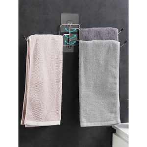 ราวแขวนผ้าขนหนูเหล็กหมุนได้หลายแกน ติดผนัง ทนทานต่อการเกิดสนิม ดีไซน์ทันสมัยสำหรับห้องน้ำโรงแรม พร้อมราวแขวนผ้าขนหนูแบบไม่ต้องเจาะ - Product Image 2