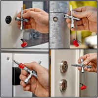 4in1 multifonctionnel argent clé clé électrique ascenseur armoire de commande vanne triangle intérieur quatre coins tête de tournevis