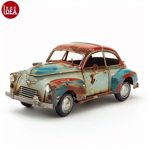 Modellino <span class=keywords><strong>Auto</strong></span> in Metallo Vintage <span class=keywords><strong>Ford</strong></span> Pickup Effetto Ruggine, Decorazione da Tavolo per Casa, Modellino <span class=keywords><strong>Auto</strong></span> da Collezione in Diecast - Product Image 3