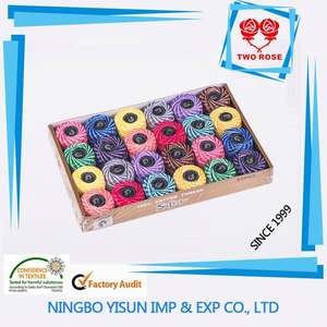 ผ้าฝ้าย100% หวีเย็บชุบและแก๊สหรือด้ายเย็บปักถักร้อยไข่มุกฝ้าย - Product Image 4