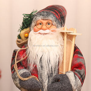 ถุงของขวัญซานตาคลอสแบบตั้ง30ซม. เครื่องประดับสกีอุปกรณ์ปาร์ตี้ขายส่งที่บ้านการแสดงวันหยุด - Product Image 4