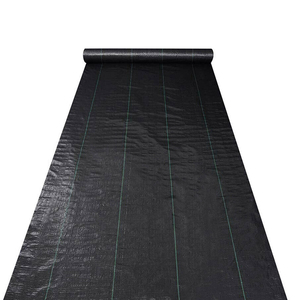 Estera tejida de los PP de la barrera de malas hierbas de la tela del paisaje de los 6ft x 250ft <span class=keywords><strong>3</strong></span>.2oz con ULTRAVIOLETA tratado - Product Image 2