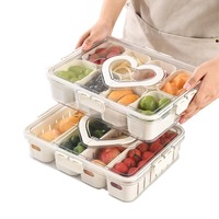 Boîte de rangement pour fruits en PP moderne, de qualité alimentaire, pliable, grande capacité, pour pique-niques en plein air ; Réfrigérateur mobile portable