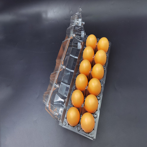 PET Vỉ Nhựa Gấp Trứng Lưu Trữ Khay Đóng Gói Vỏ Sò Container Cho Trứng - Product Image 4