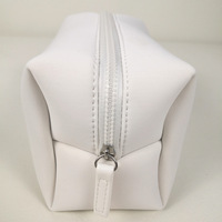 Sac cosmétique en néoprène de luxe fermeture éclair étanche PVC organisateur de maquillage étui Portable à la mode pour le stockage quotidien lettre