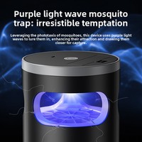 Lámpara Antimosquitos Recargable por USB, Luz Nocturna Ultravioleta UVA, Mata Insectos, para Mosquitos, Moscas, Polillas e Insectos