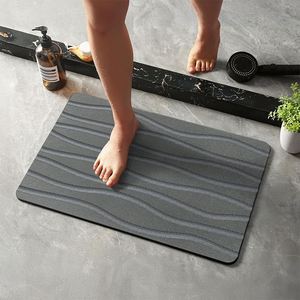 Tapis de bain antidérapant en pierre de diatomée pour salle de bain, résistant à l'eau, pour comptoir de cuisine et douche - Product Image 5