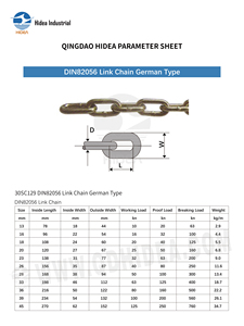 Cadena <span class=keywords><strong>de</strong></span> Eslabones DIN82056 Tipo Alemán, Cadena <span class=keywords><strong>de</strong></span> Acero al Carbono, Electrogalvanizada, Galvanizada en Caliente, para Cercas Agrícolas - Product Image 6