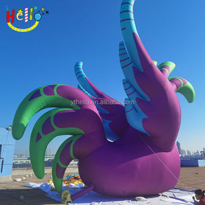 Mascotte de perroquet géant Modèle animal violet Modèle gonflable Oiseau de dessin animé - Product Image 6