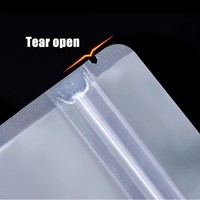 Sachets Doypack en PE de qualité alimentaire, recyclables, transparents, personnalisables avec logo, fermeture éclair, vente en gros