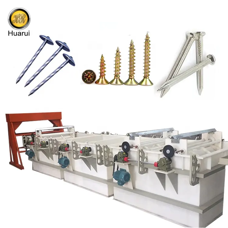 Eléctrico galvanizado/máquina de chapado de Zinc/línea de producción de clavos y tornillos