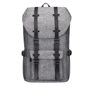 Sac à dos unisexe en cuir PU à rabat, sac de randonnée, sac à dos de trekking, sac à dos pour l'école, le bureau, le collège - Product Image 1