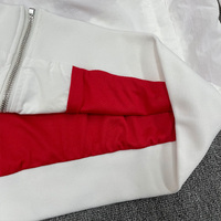 Veste à capuche personnalisée pour hommes, sweat-shirt à col montant pour l'hiver avec bandes réfléchissantes pour vêtements de sport en nylon
