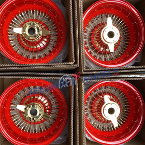 ล้อซี่ลวดขนาด 14x7 นิ้ว โครเมียม 72 ซี่ 3 แถบ แบบถอดได้ สีทอง - Product Image 4