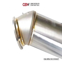 CGW meilleur prix Performance son collecteur d'échappement collecteur avec bouclier thermique pour BMW 540 B58 G30 G38 3.0T Downpipe