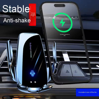 Support de téléphone sans fil intelligent 15W à chargement rapide monté sur la voiture Nouvelle technologie de détection tactile automatique Stand Chargeur mobile