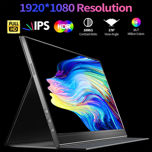 Xách tay 15.6inch FHD 1080P siêu mỏng IPS hiển thị USB C chơi game máy tính xách tay màn hình <span class=keywords><strong>LED</strong></span> Đèn nền được sử dụng cho PC điện thoại - Product Image 2