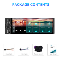 Radio Multimedia para Auto Podofo de 6.28 Pulgadas y 1 Din con Carplay Inalámbrico, Android Auto, Reproductor MP5, FM, USB, AUX-IN, Autoestéreo