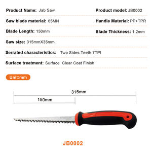 Scie à panneaux murale <span class=keywords><strong>de</strong></span> 6 pouces, scie manuelle pour la réparation et l'ouverture <span class=keywords><strong>de</strong></span> trous, scie <span class=keywords><strong>de</strong></span> jardinage, scie à queue <span class=keywords><strong>de</strong></span> poulet à poignée courbée - Product Image 2