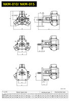 Moteur pneumatique à piston 1/8HP 010, outil pneumatique électrique, agitateur, moteur pneumatique